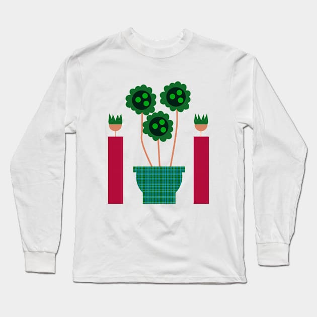 Retro houseplants Long Sleeve T-Shirt by CocoDes